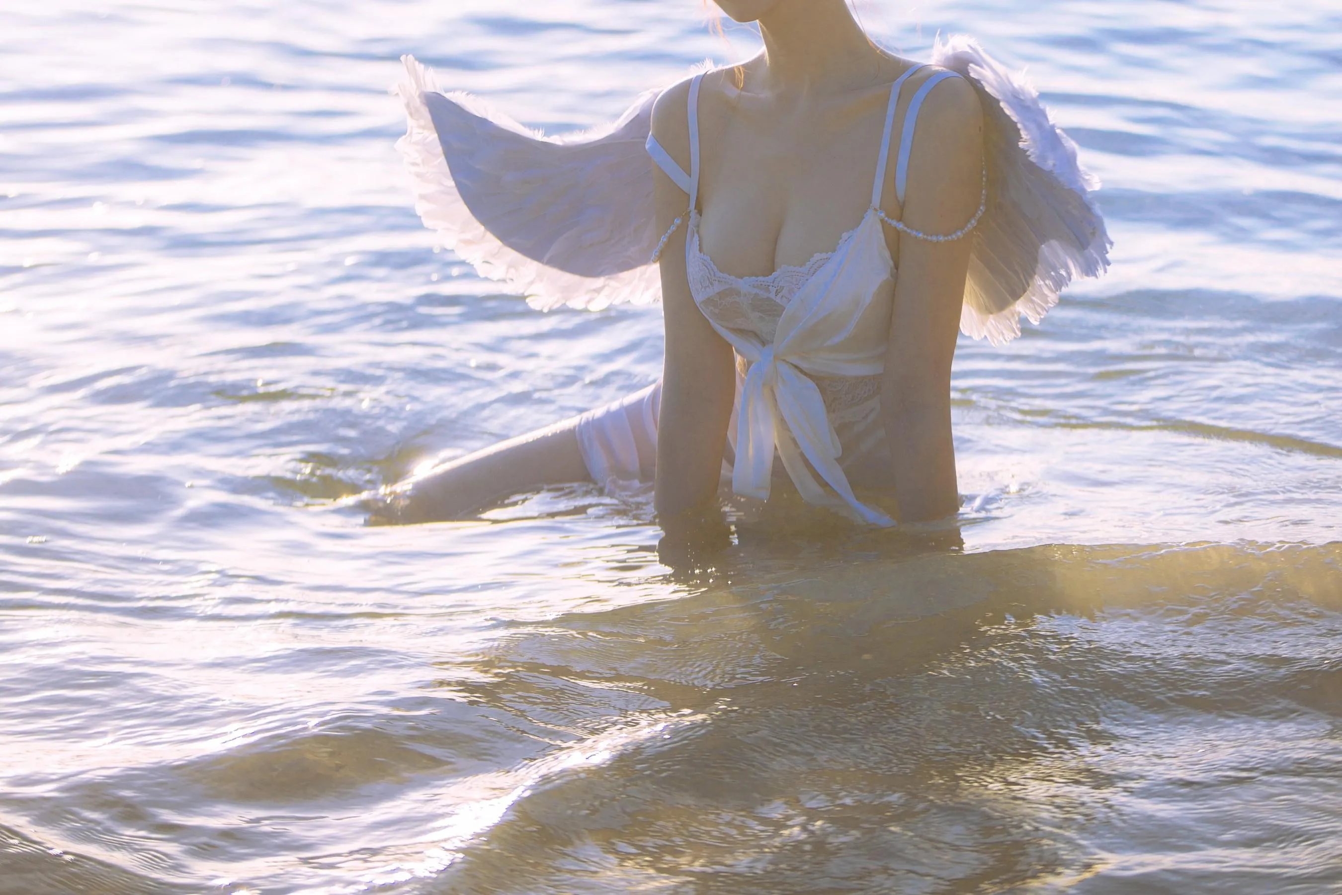 念雪ww – NO.35 海边神明少女 [50P]插图5